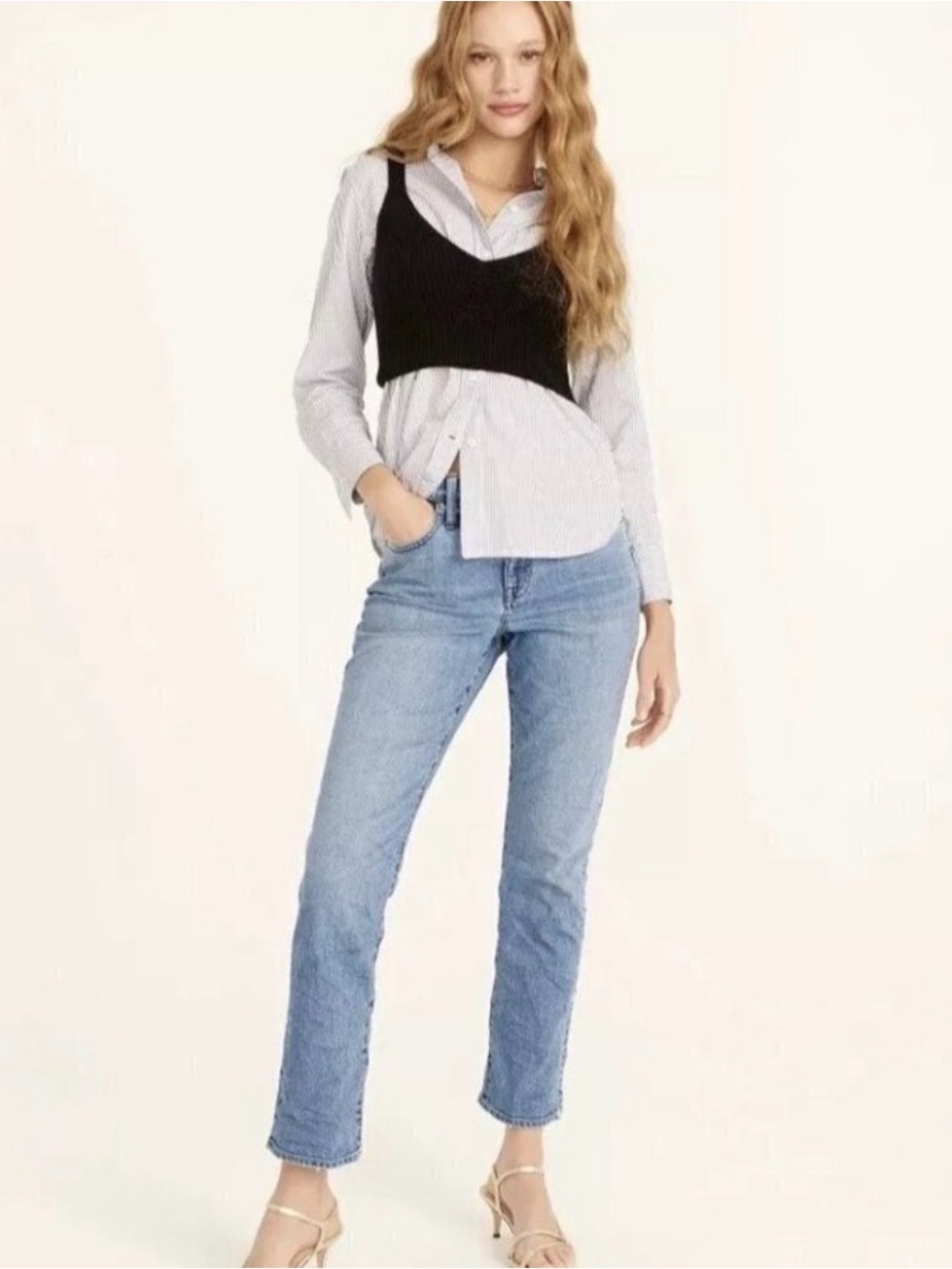 J CREW SLIM BOYFRIEND JEANS, ALL DAY STRETCH, 31 light wash